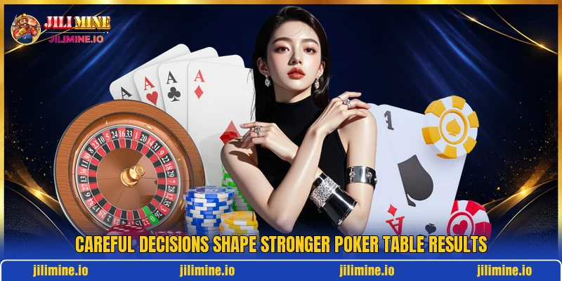 Careful decisions shape stronger poker table results