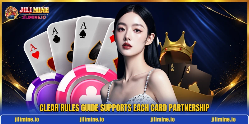 Clear rules guide supports each card partnership