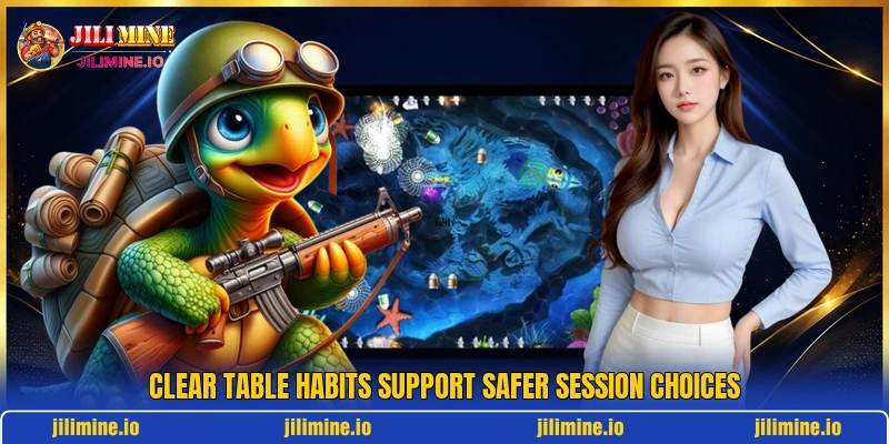 Clear table habits support safer session choices Clear table habits support safer session choices