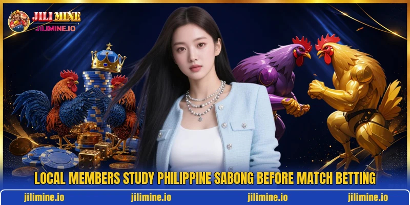 Local members study Philippine Sabong before match betting