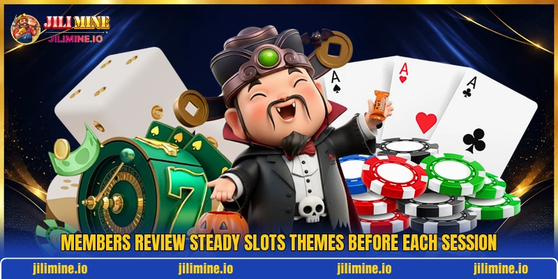Members review steady slots themes before each session