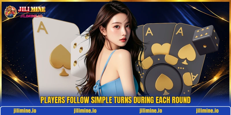 Players follow simple turns during each round